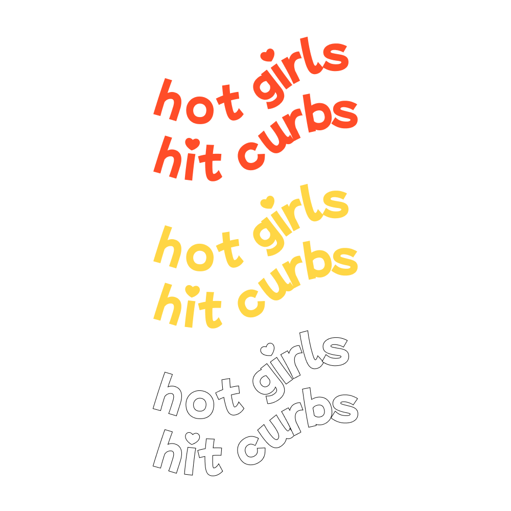 Hot Girls Hit Curbs