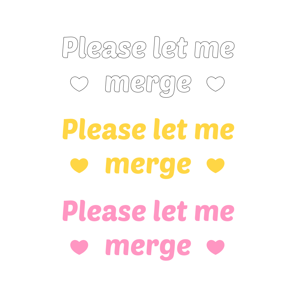 Please Let Me Merge