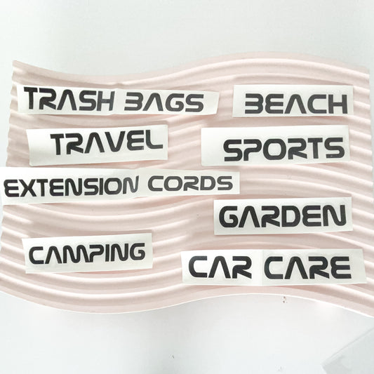 Garage Pack Labels