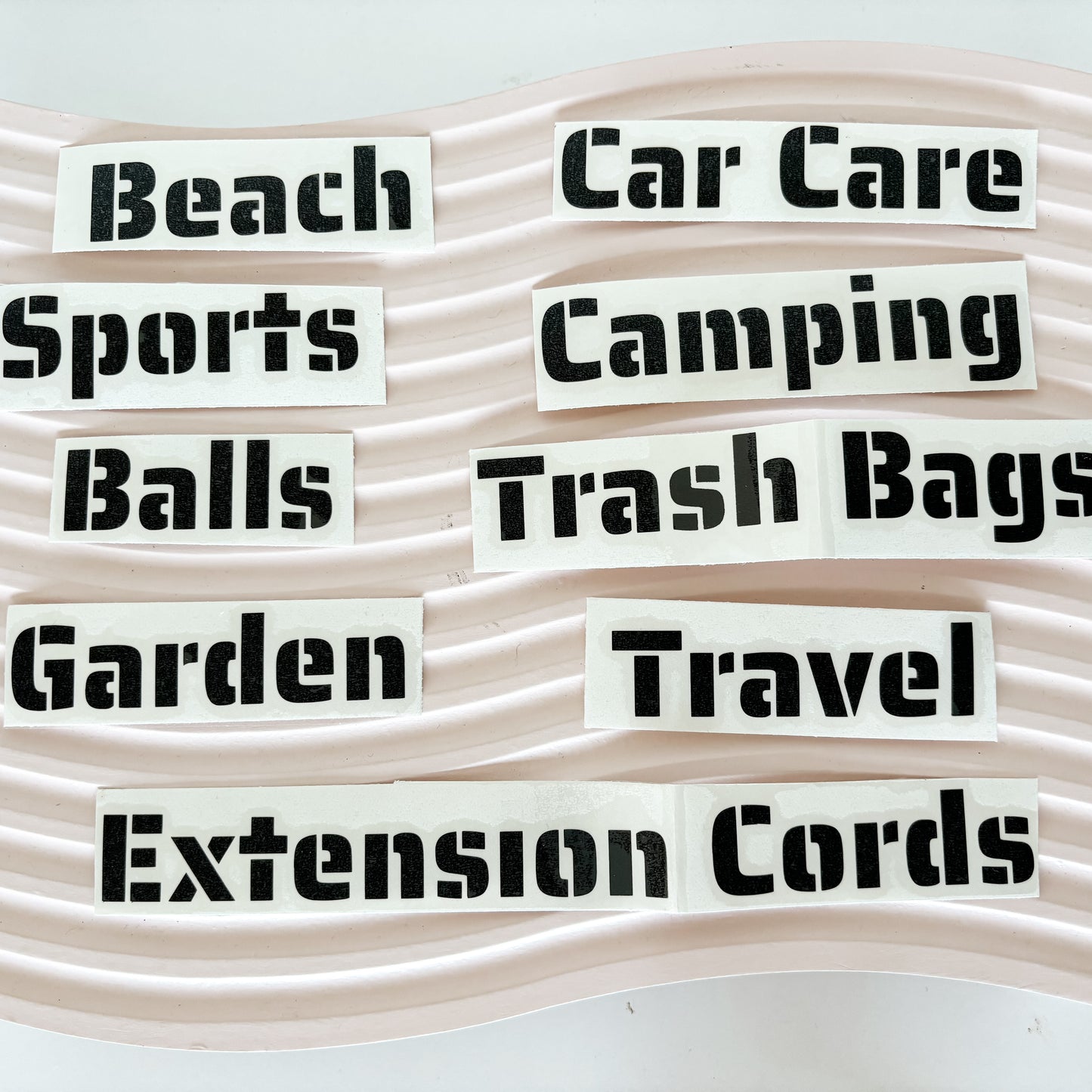 Garage Pack Labels